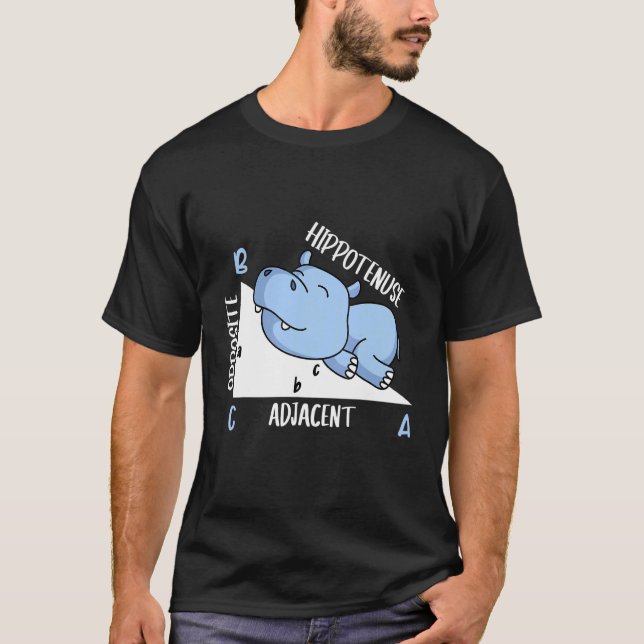 Camiseta Hippotenuse matemática de professor de matemática (Frente)