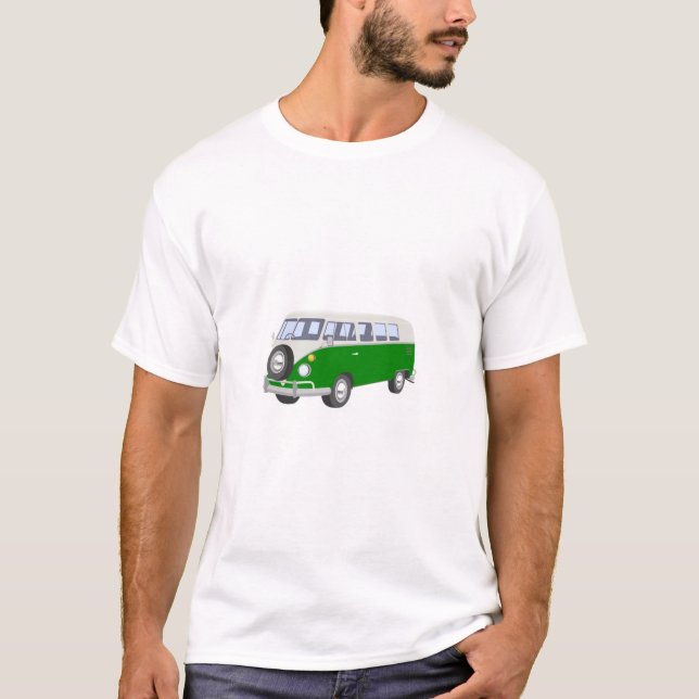 Camiseta Hippy Van Green (Frente)