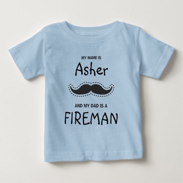 Camiseta Hipster and Boho design with a Mustache in Black (Frente)