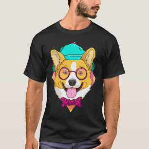 Camiseta Hipster Corgi Cachorro Corgi Ideias Masculinas Mul