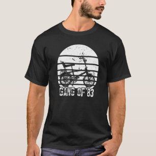 Camiseta Hipster de Bicicleta de Alta Riser Chopper 80s Ani