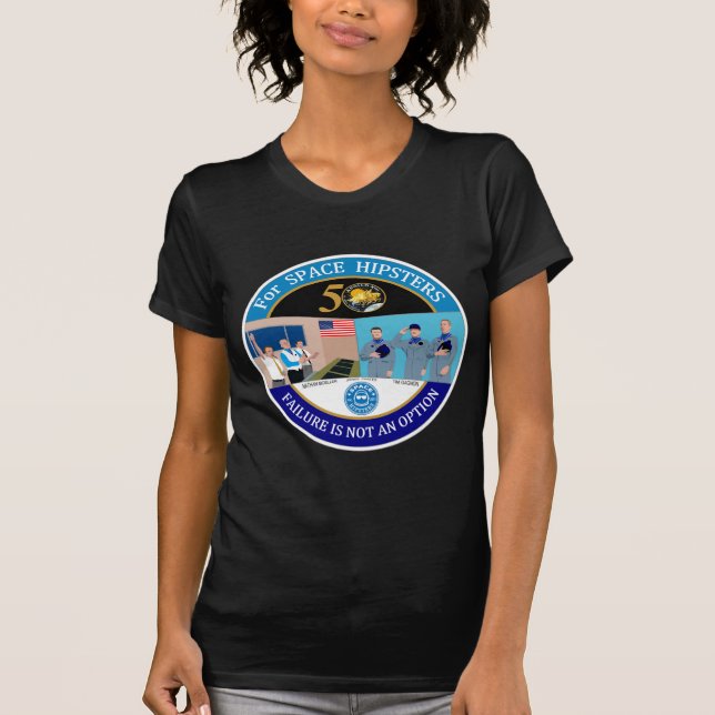 Camiseta Hipster espacial Apollo 13 50th damas (Frente)