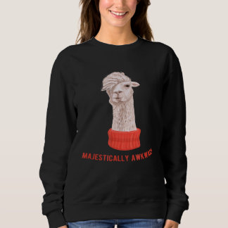 Camiseta Hipster lama majesticamente incômoda para o amor a