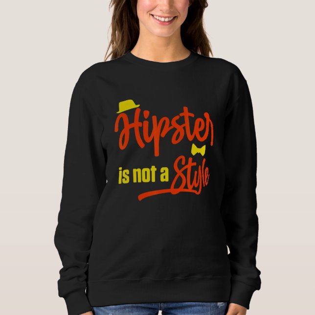 Camiseta Hipster Não É Um Estilo Com Bastaço De Estilo Urba (Frente)