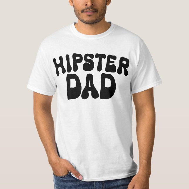 Camiseta Hipster pai engrenagem vintage (Frente)