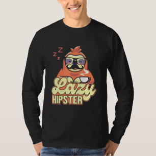Camiseta Hipster preguiçoso Sloth Mustache Freethinker Urba