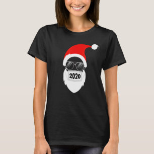 Camiseta Hipster Santa Claus Veste Rosto Máscara 2020 Legal