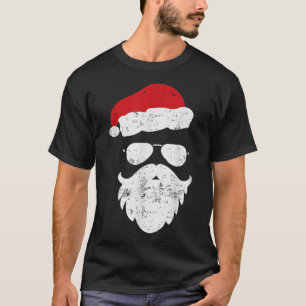 Camiseta Hipsteres Barbeando Aviador Óculos escuros Xmas Ch