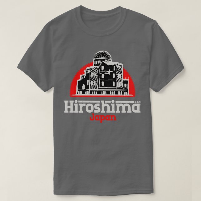 Camiseta Hiroshima - Cidade do Japão - Vintage (Frente do Design)