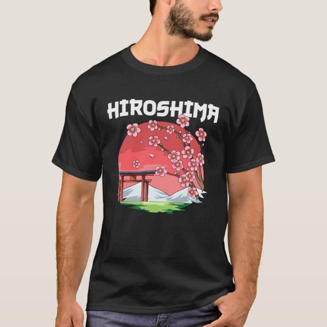 Camiseta Hiroshima  Kyokujitsuki Sakura Japan (Frente)