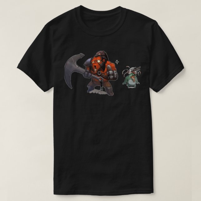Camiseta hirt clássico do machado engraçado (Frente do Design)
