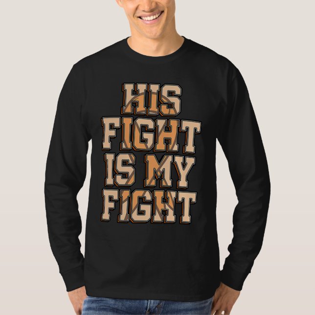 Camiseta His Fight Is My Fight FND Functional Neurological  (Frente)
