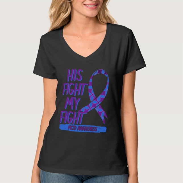 Camiseta His Fight My Fight MCTD Mixed Connective Tissue Di (Frente)