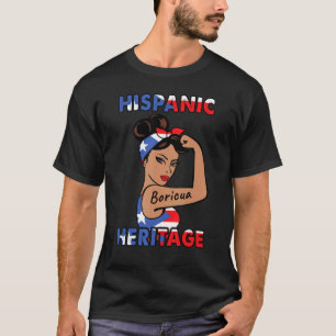 Camiseta Hispanic Heritage Month  Puerto Rico Youth Woman
