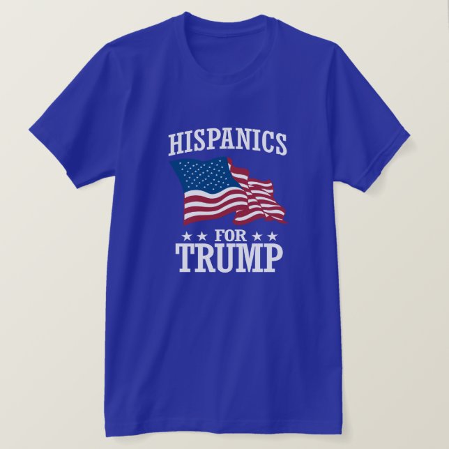 CAMISETA HISPÂNICO PARA TRUMP (Frente do Design)