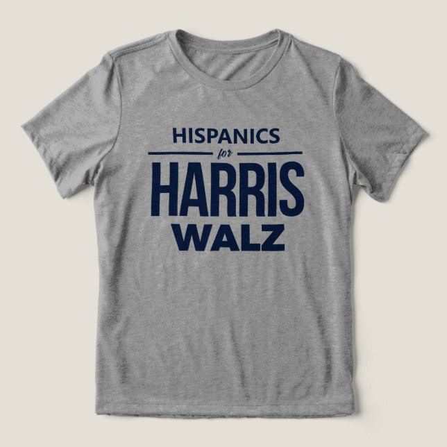Camiseta Hispânicos para Harris Walz (Design frontal)