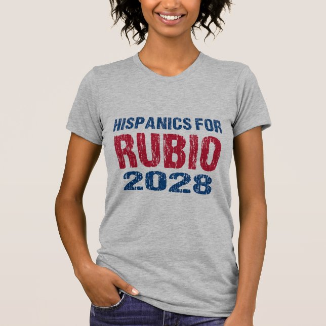 Camiseta Hispanics for Rubio 2028 (Frente)