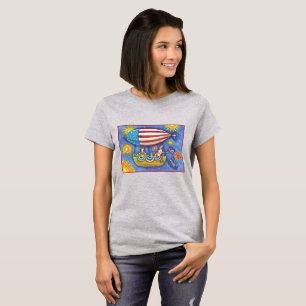 CAMISETA HISS N' FITZ CATES E MOUSE EM 4 DE JULHO DE ZEPPEL