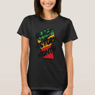 Camiseta História Africana Americana Roupa Wo Negro America