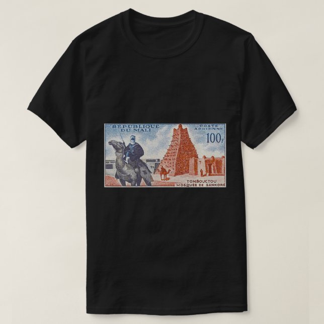 Camiseta História Africana Mansa Musa do Homem-Império Mali (Frente do Design)