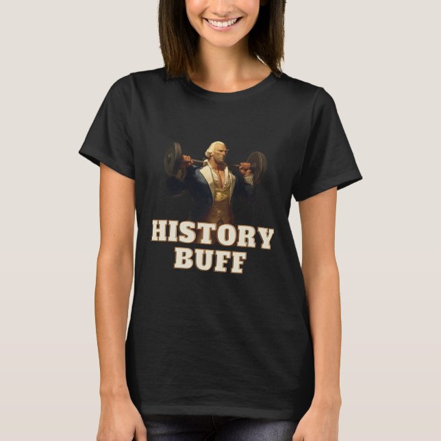 Camiseta História Buff George Washington 4° De Julho (Frente)