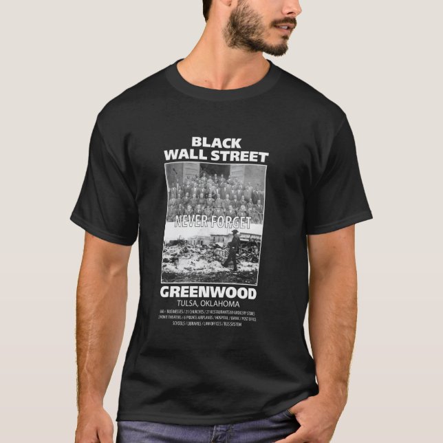 Camiseta História da Black Wall Street (Frente)