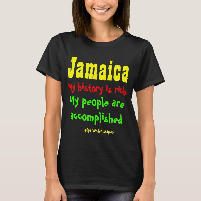 Camiseta História da Jamaica (Frente)