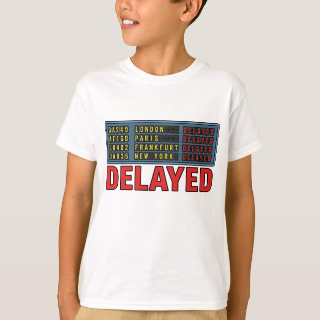 Camiseta História da Minha Vida Viagem Atrasada (Frente)