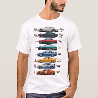 Camiseta história da Nissan GTr