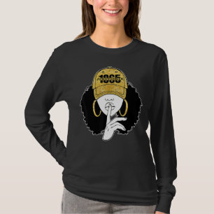 Camiseta História da Rainha Negra Afro Natural Mês 1865