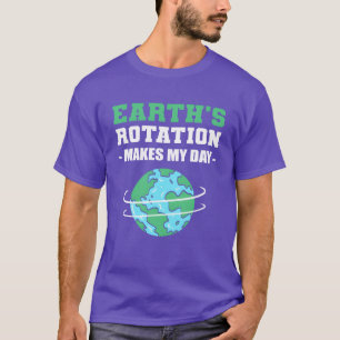 Camiseta História da Rotação da Terra Presente de Professor
