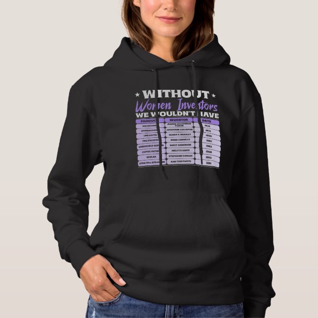 Camiseta História das Mulheres Inventoras, Dia Internaciona (Frente)