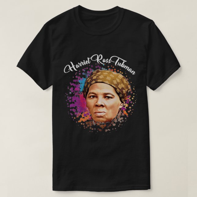 Camiseta História das mulheres negras Mês Harriet Ross Tubm (Frente do Design)