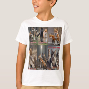 Camiseta história de gatos e raposas