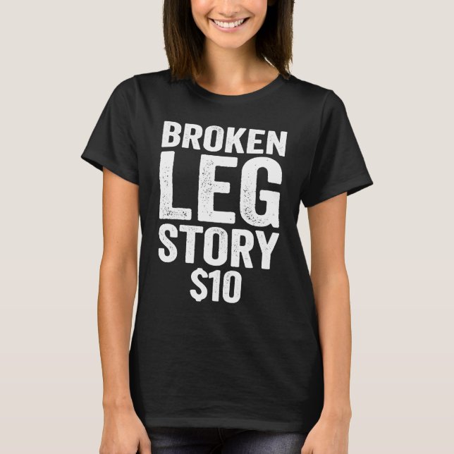 Camiseta História de Perna Quebrada (Frente)