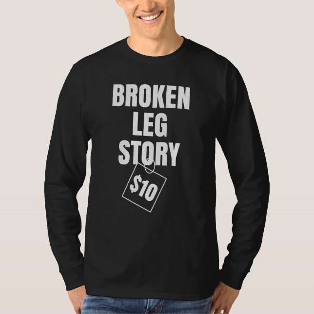 Camiseta História de Pernas Quebradas $10 (Frente)