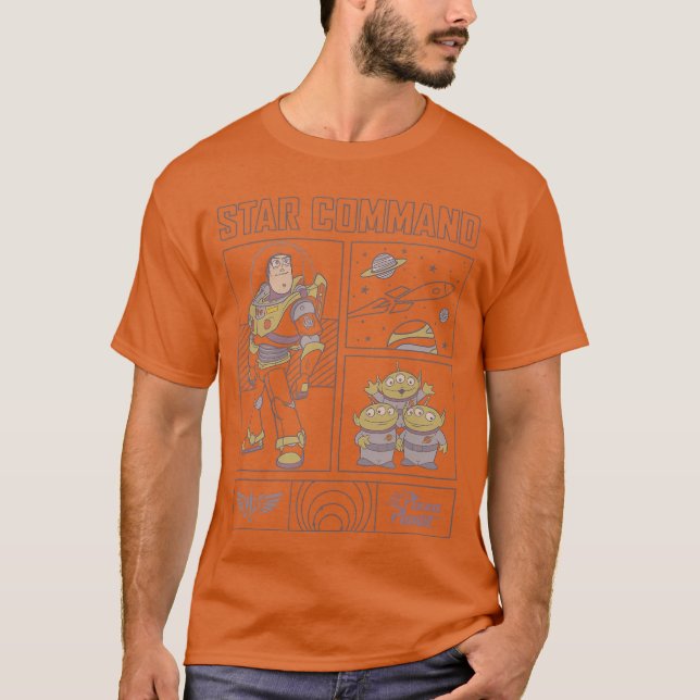 Camiseta História Disney Piaroy Buzz Lightyear Star Command (Frente)
