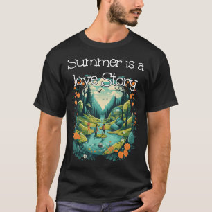 Camiseta História do Amor com Grandes Aventuras para Novas