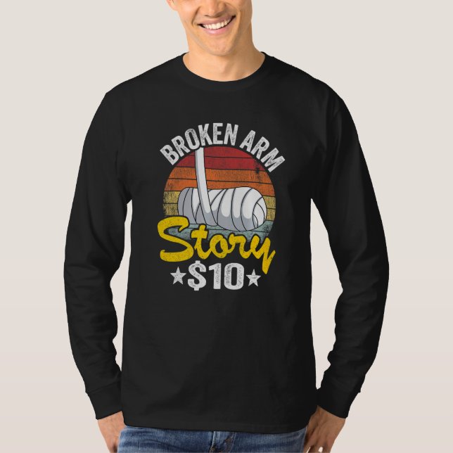 Camiseta História do Braço Quebrado 10 Crianças com Mão Que (Frente)