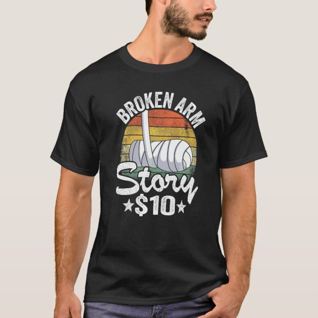 Camiseta História do Braço Quebrado 10 Crianças com Mão Que (Frente)