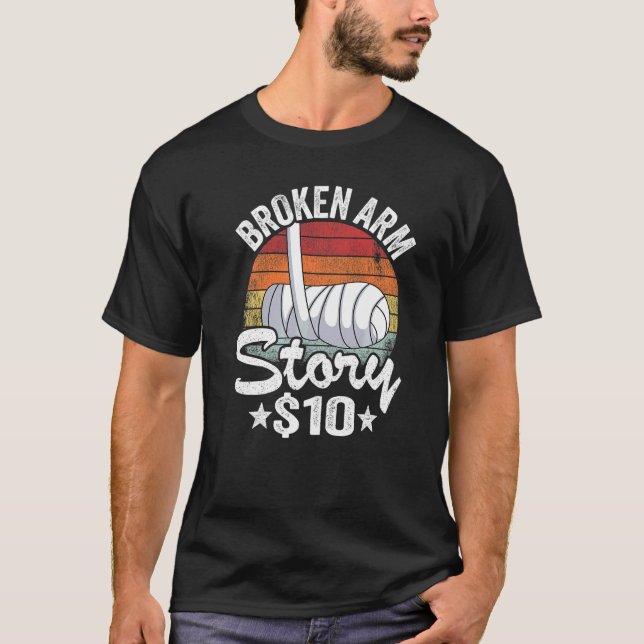 Camiseta História do Braço Quebrado 10 Crianças com Mão Que (Frente)