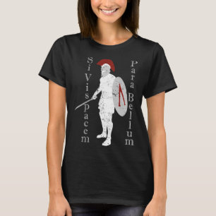 Camiseta História do guerreiro grego antigo Si latim Vis Pa