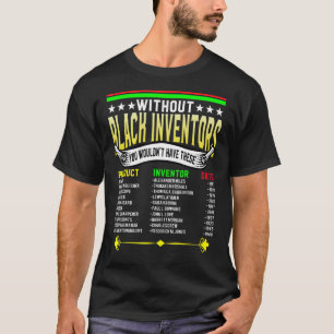 Camiseta História Dos Inventores Negros Africanos História 