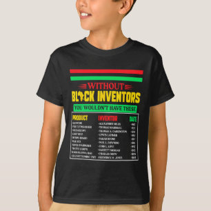 Camiseta História dos Inventores Negros Esquecidos História