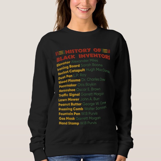 Camiseta História Dos Inventores Negros História Negra (Frente)