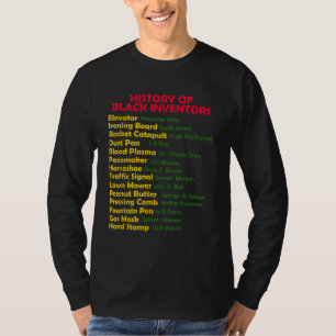 Camiseta História Dos Inventores Negros História Negra Mês 