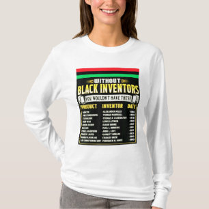 Camiseta História Dos Inventores Negros História Negra Mês