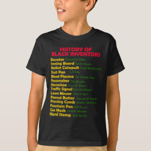 Camiseta História Dos Inventores Negros História Negra Mês