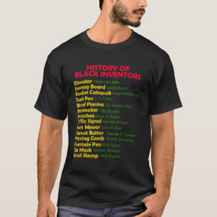Camiseta História Dos Inventores Negros História Negra Mês