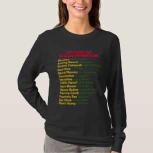 Camiseta História Dos Inventores Negros História Negra Mês